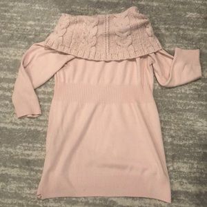 NY & Co Pink cowl neck sweater
